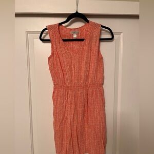 Sleeveless Coral Dress - Loft